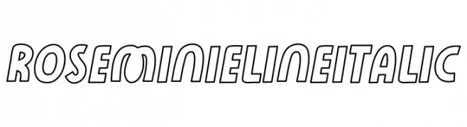 Rose Minie LineItalic  Frei Schriftart Herunterladen