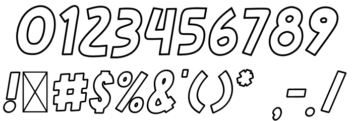 Rose Minie LineItalic Font OTHER CHARS