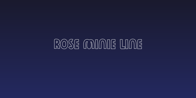 Rose Minie Line Social Header
