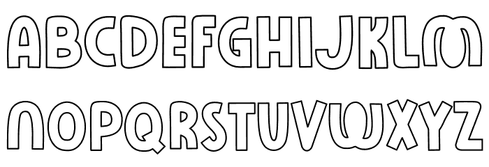 Rose Minie Line Font LOWERCASE