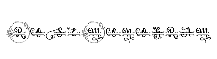 Rose Monogram Font