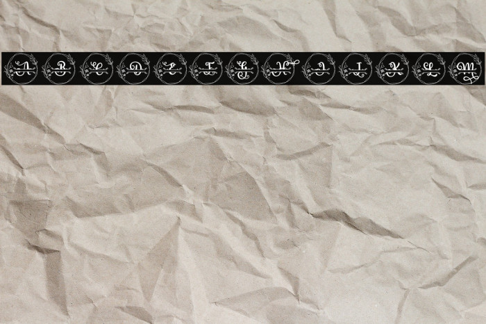 Rose Monogram Example 2