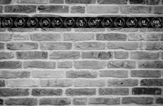 Rose Monogram Font examples