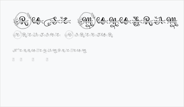 Rose Monogram Business Card