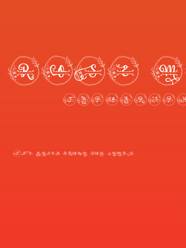 Rose Monogram Poster