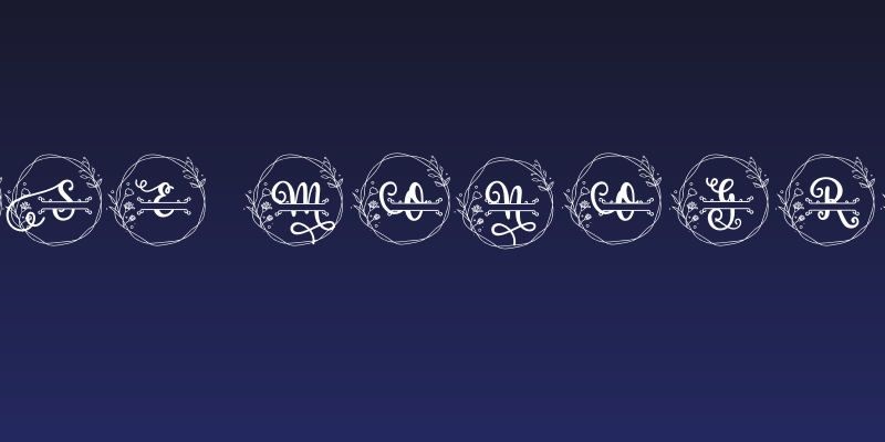 Rose Monogram Social Header