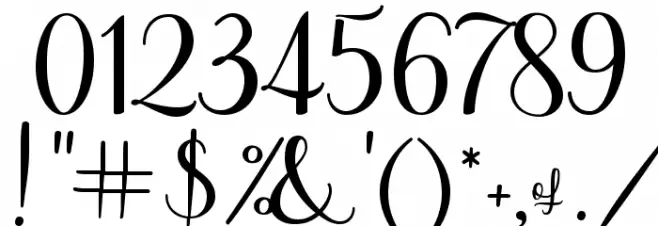 Rose Of Baltimore Font OTHER CHARS