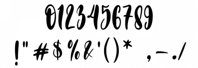 Rose Spring Font OTHER CHARS