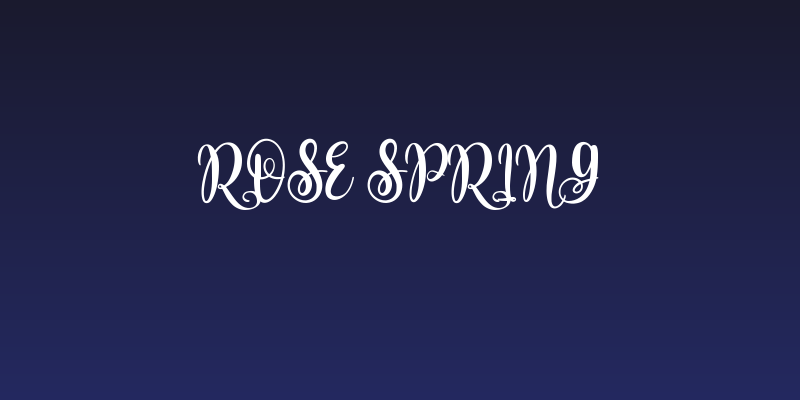 Rose Spring Social Header