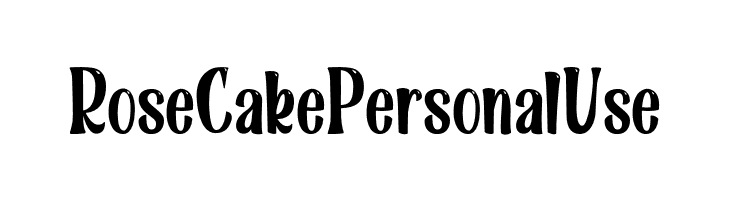 RoseCakePersonalUse  Frei Schriftart Herunterladen