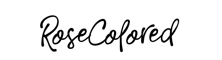 RoseColored  Frei Schriftart Herunterladen