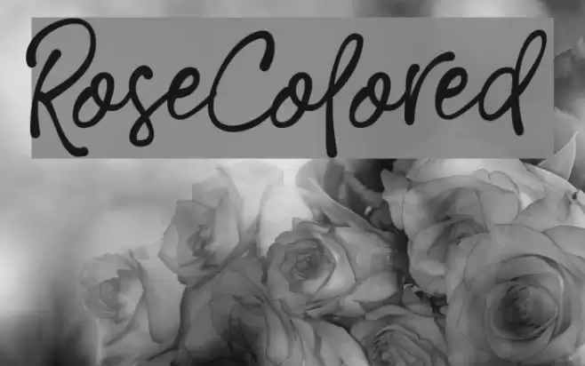 RoseColored Font examples