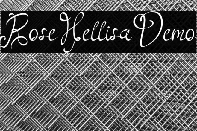 RoseHellisaDemo Font examples