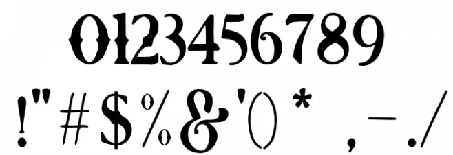 RoseKnight-Regular Font OTHER CHARS