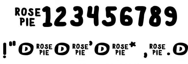 RosePie Font OTHER CHARS