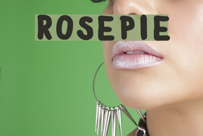 RosePie Font examples
