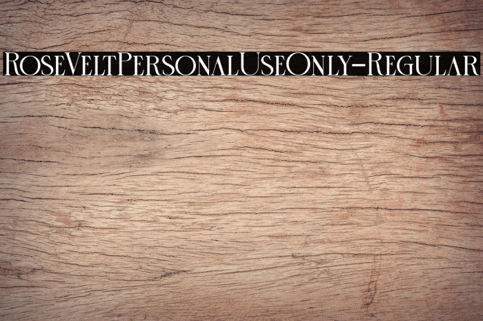 RoseVeltPersonalUseOnly-Regular Example 3