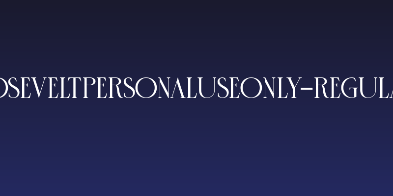 RoseVeltPersonalUseOnly-Regular Social Header