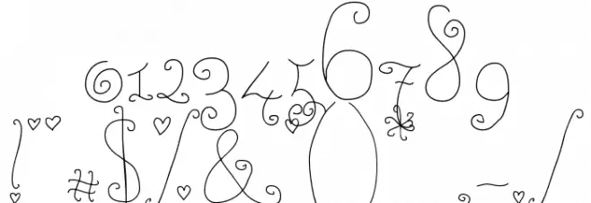 RoseWater Font OTHER CHARS