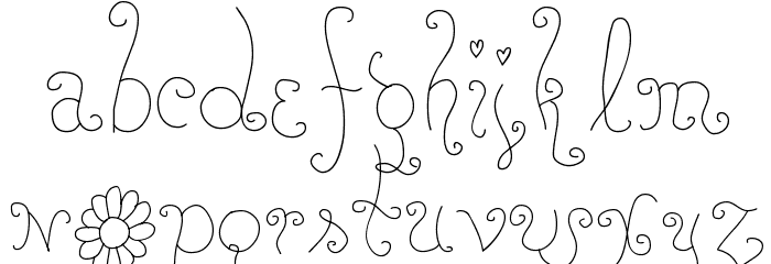 RoseWater Font LOWERCASE