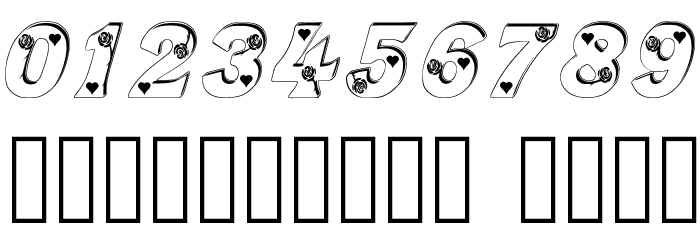 Rose_Heart Font OTHER CHARS