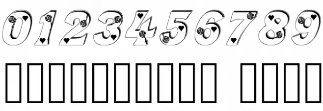 Rose_Heart Font OTHER CHARS