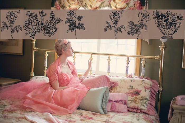 Rose Font examples