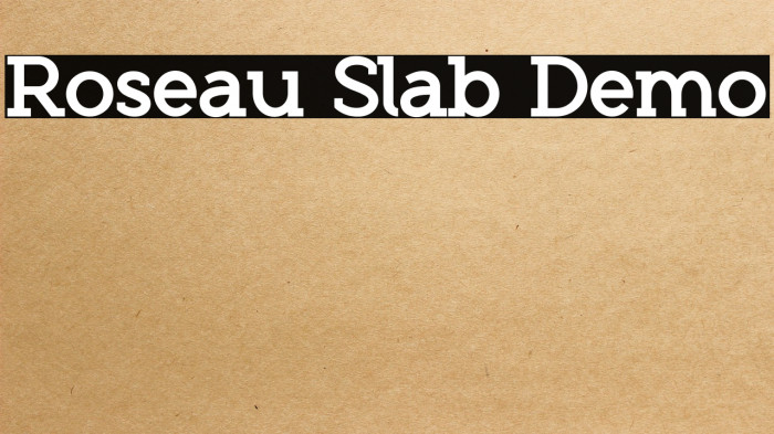 Roseau Slab Demo Example 2