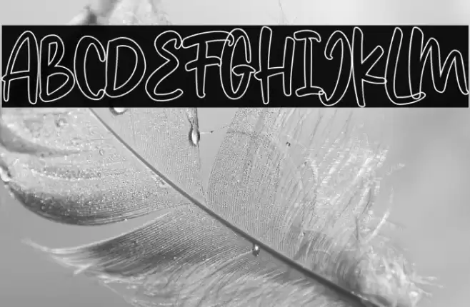 Rosebella-Outline FREE PERSONAL USE Font examples