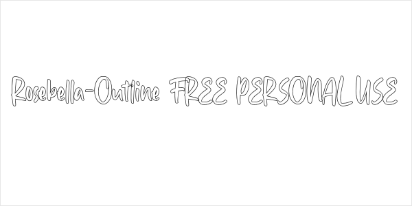 Rosebella-Outline FREE PERSONAL USE Logo