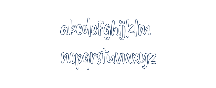 Rosebella-Outline FREE PERSONAL USE Lowercase