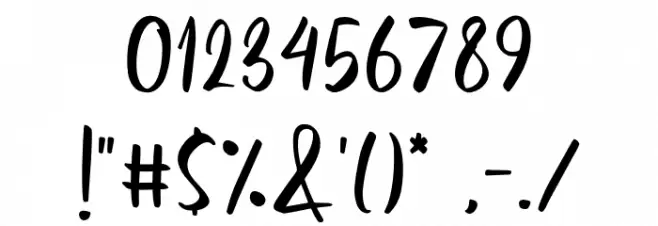 Rosebella-Regular FREE PERSONAL USE Font OTHER CHARS