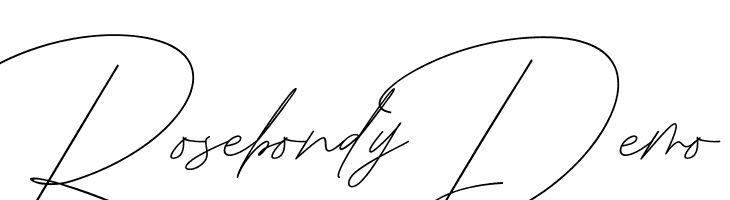 Rosebondy Demo  Frei Schriftart Herunterladen