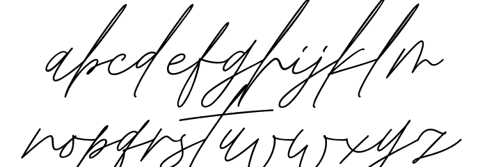 Rosebondy Demo Font LOWERCASE
