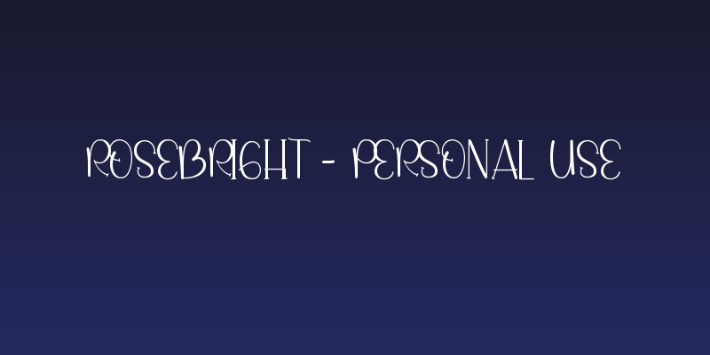 Rosebright - Personal Use Social Header