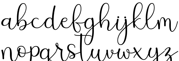 Rosebright - Personal Use Font LOWERCASE