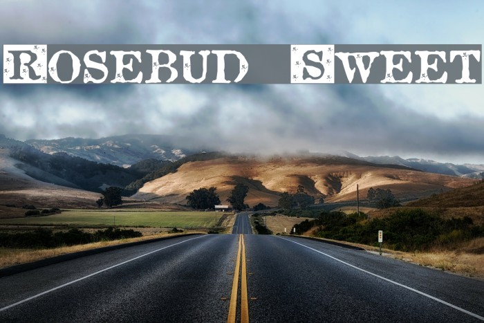 Rosebud Sweet Font examples