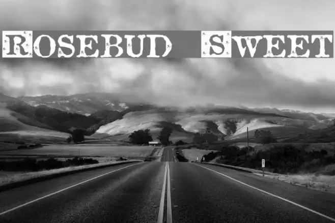 Rosebud Sweet Font examples