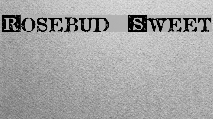 Rosebud Sweet Font examples