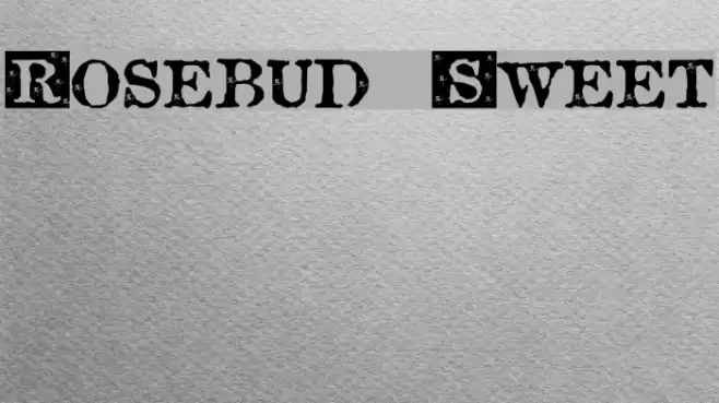 Rosebud Sweet Font examples