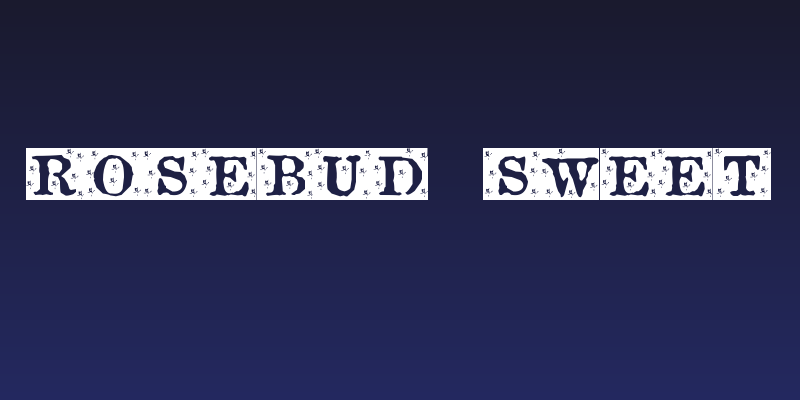 Rosebud Sweet Social Header