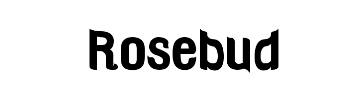 Rosebud  フリーフォントのダウンロード