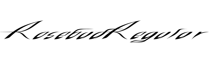 RosebudRegular  Frei Schriftart Herunterladen
