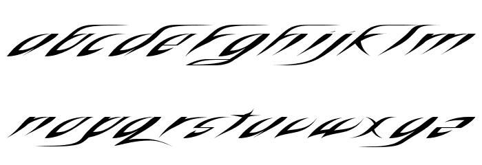 RosebudRegular Font LOWERCASE