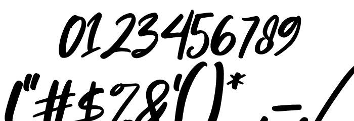 Roseday Italic Font OTHER CHARS