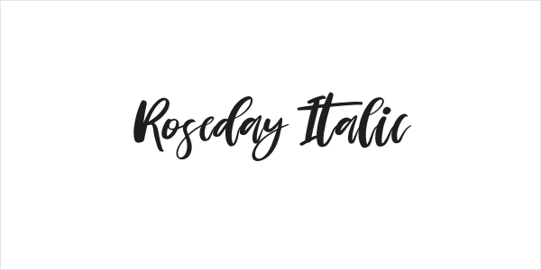 Roseday Italic Logo