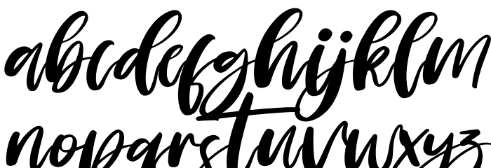 Roseday Italic Font LOWERCASE