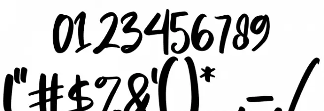 Roseday Font OTHER CHARS