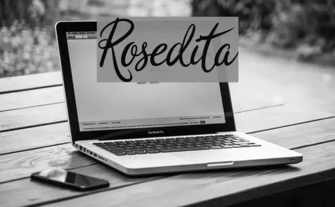 Rosedita Font examples