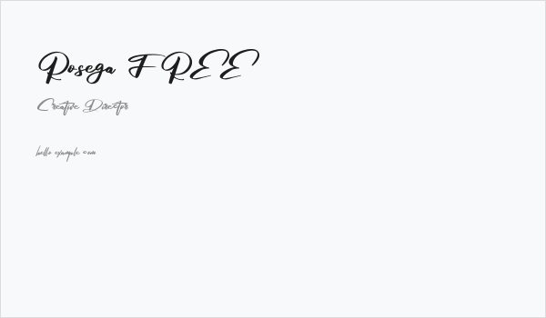 Rosega FREE Business Card